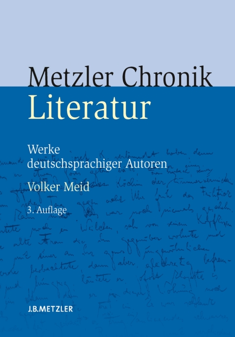 Cover image for book Metzler Literatur Chronik