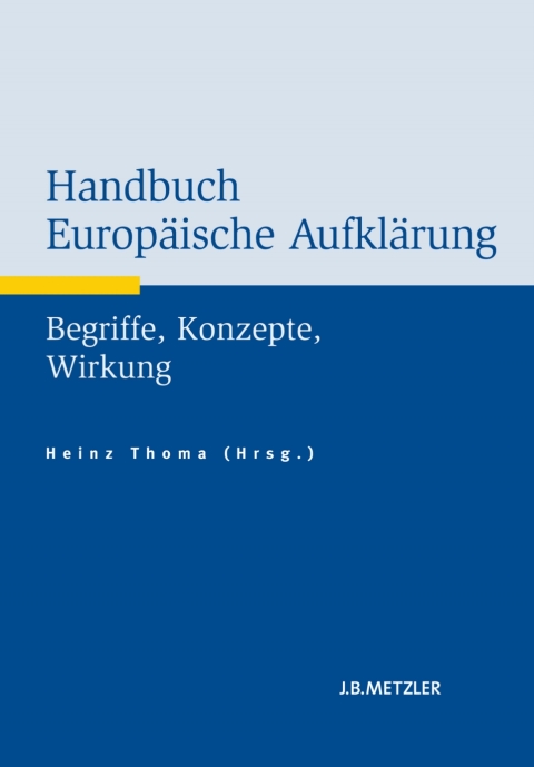 Cover image for book Handbuch Europäische Aufklärung