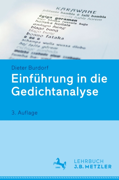 Cover image for book Einführung in die Gedichtanalyse