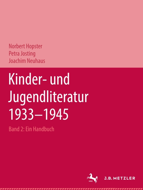 Cover image for book Kinder- und Jugendliteratur 1933–1945