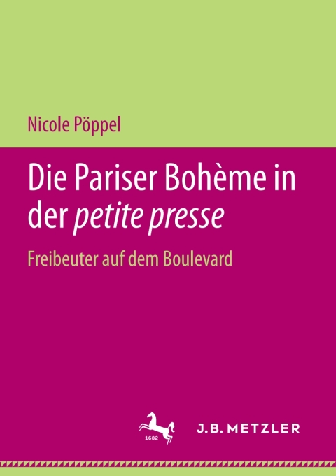 Cover image for book Die Pariser Bohème in der petite presse