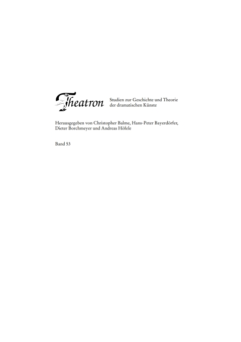Cover image for book Theater im Aufbruch