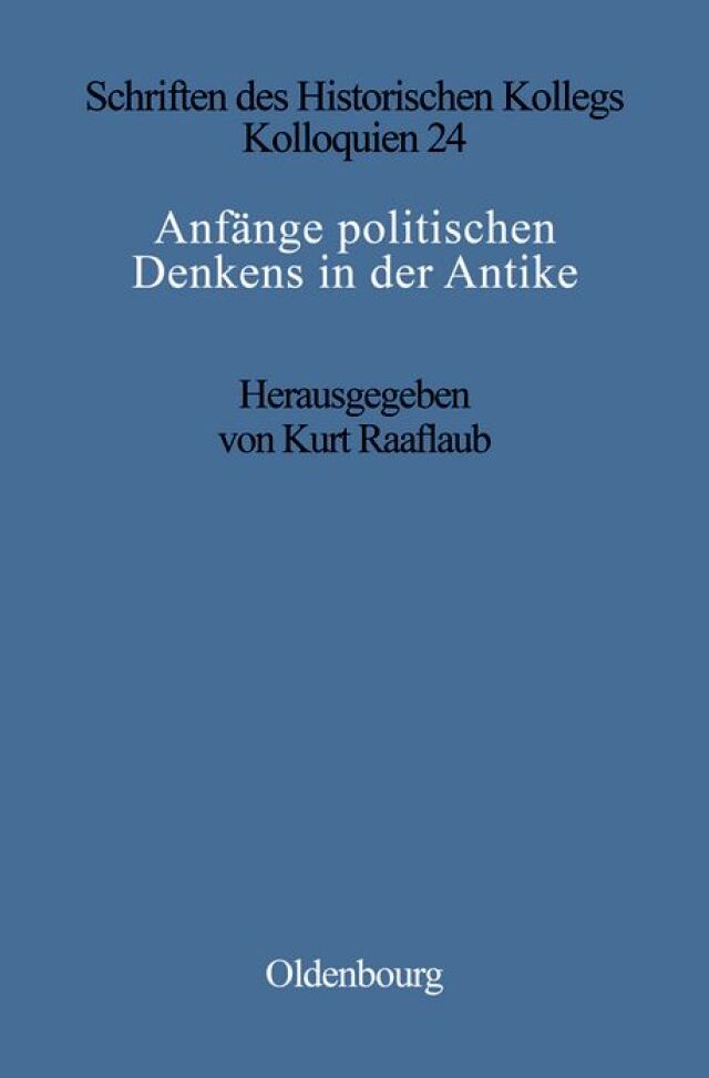 Anfänge politischen Denkens in der Antike