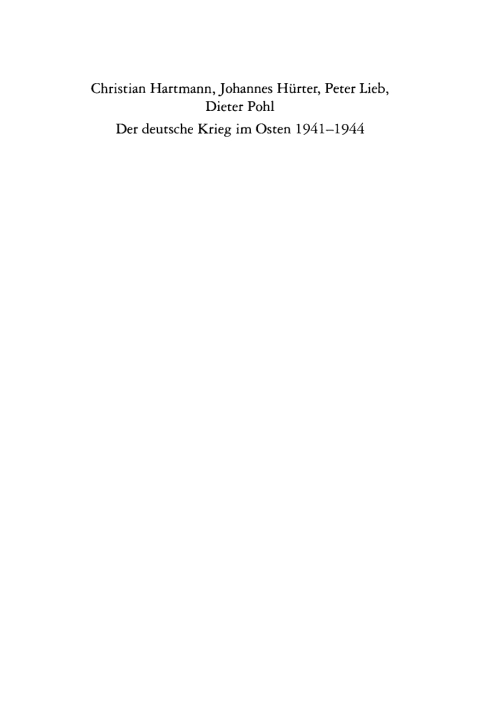 Cover image for book Der deutsche Krieg im Osten 1941-1944