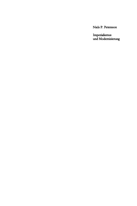Cover image for book Imperialismus und Modernisierung