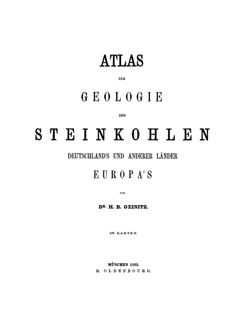 Cover image for book Atlas zur Geologie der Steinkohlen