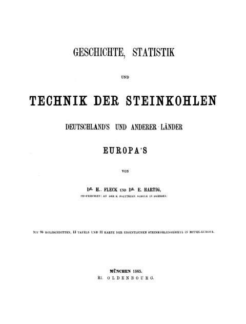 Cover image for book Geschichte, Statistik und Technik der Steinkohlen