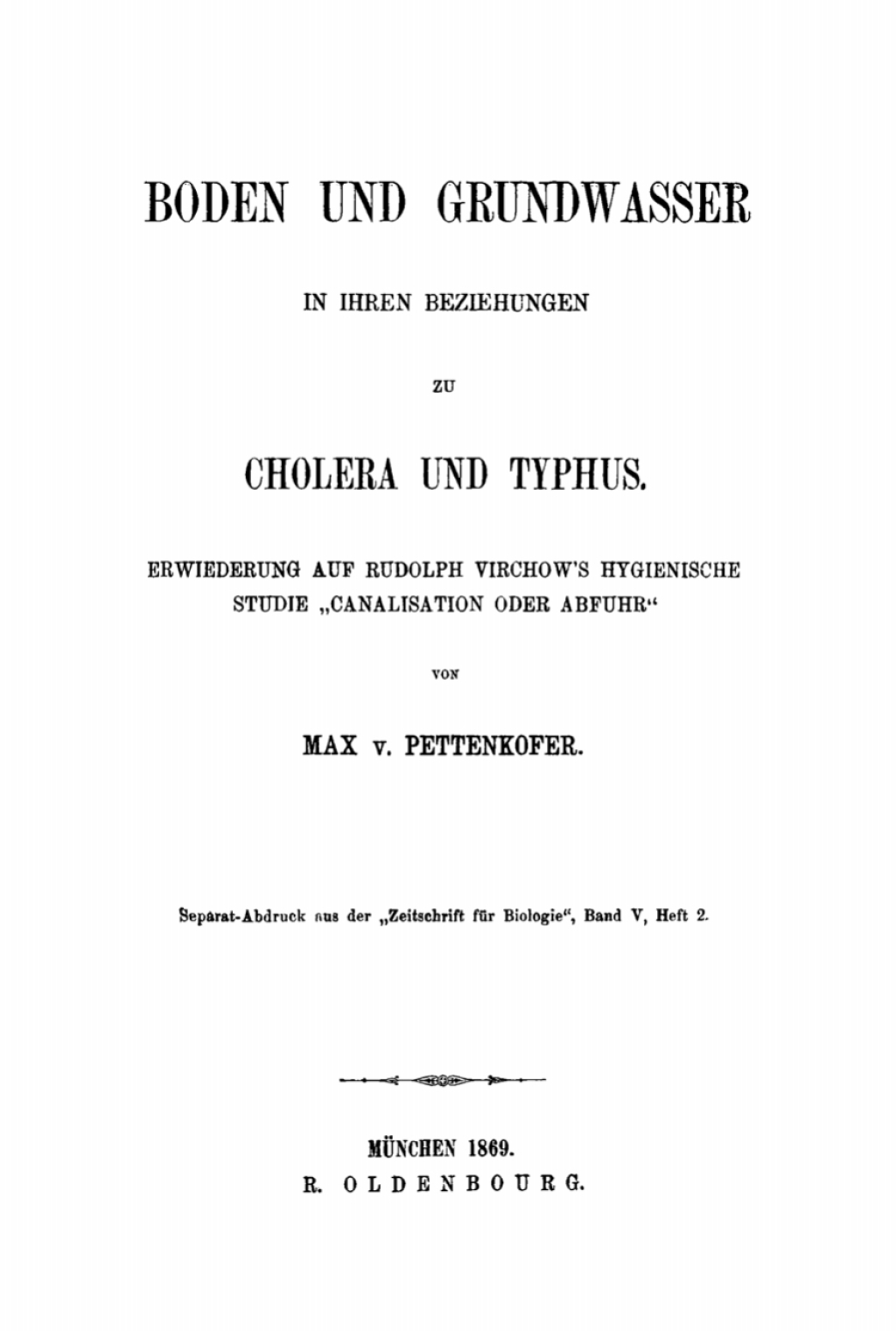Page Fidelity Boden und Grundwasser in ihren Beziehungen zu Cholera und Typhus; $148.73