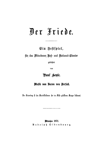 Der Friede