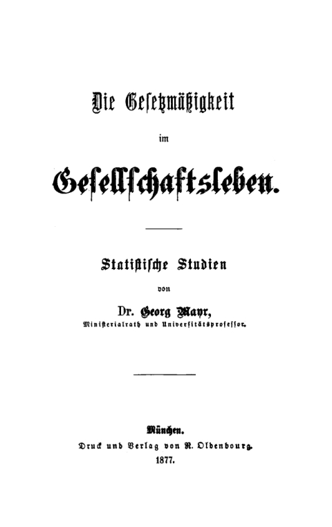 Cover image for book Die Gesetzmäßigkeit im Gesellschaftsleben