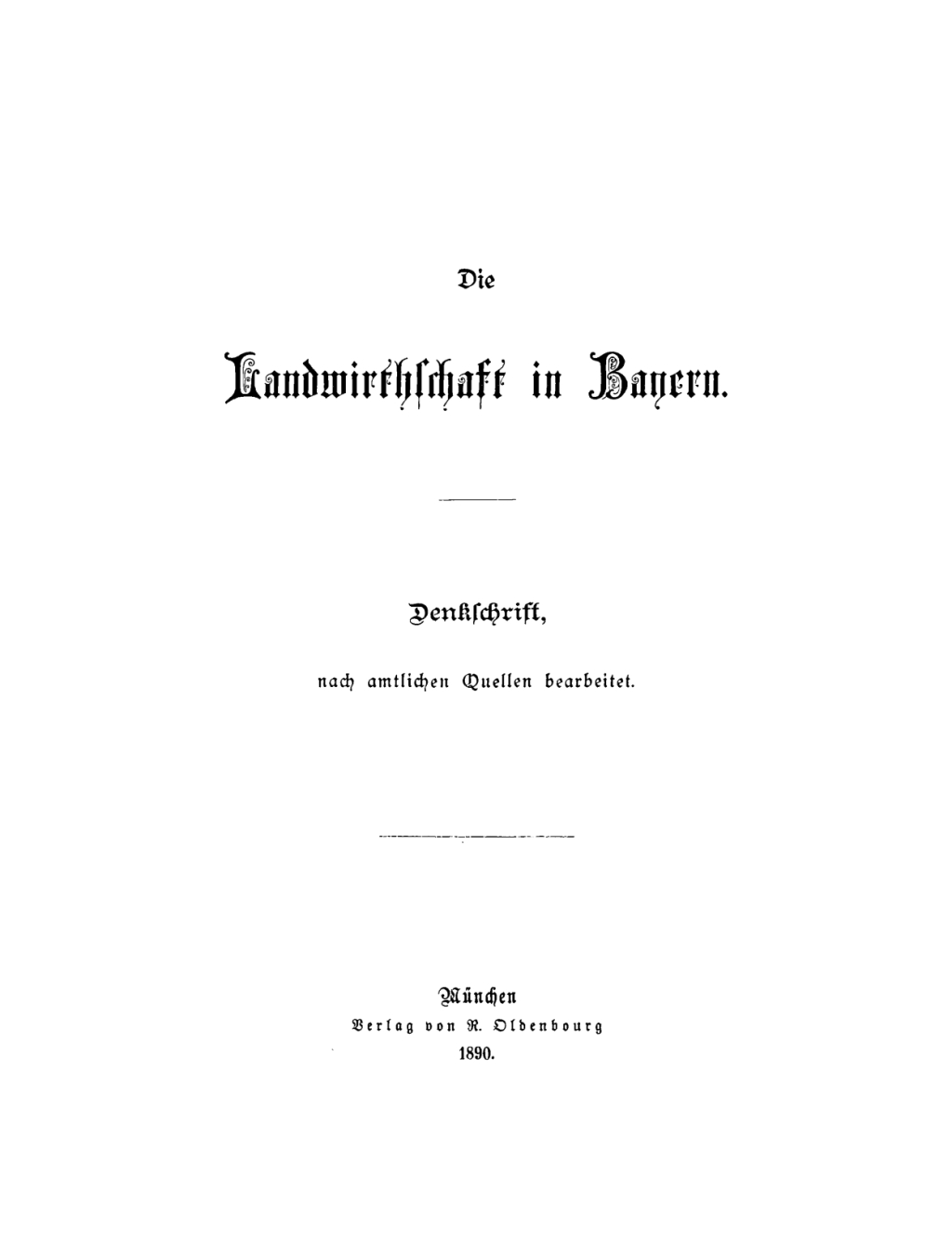 Page Fidelity Die Landwirtschaft in Bayern; $344.10