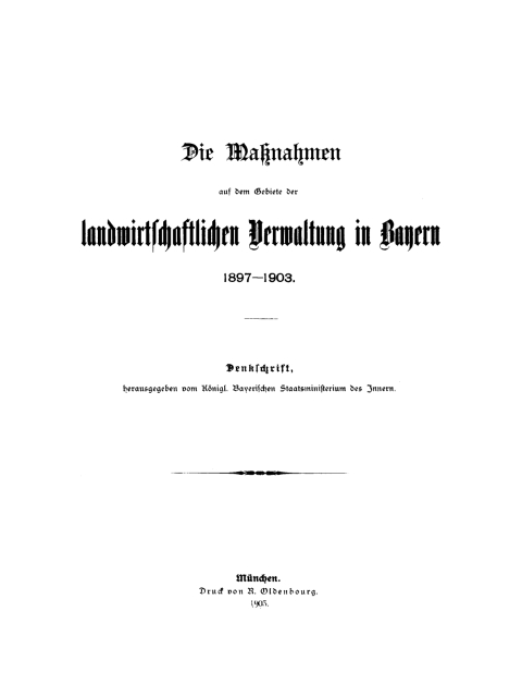 Cover image for book Die Maßnahmen auf dem Gebiete der landwirthschaftlichen Verwaltung in Bayern 1890–1897