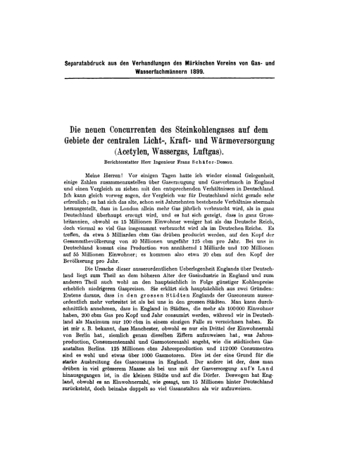 Cover image for book Die neuen Concurrenten des Steinkohlengases auf dem Gebiete der centralen Licht-, Kraft- und Wärmeversorgung (Acetylen, Wassergas, Luftgas)