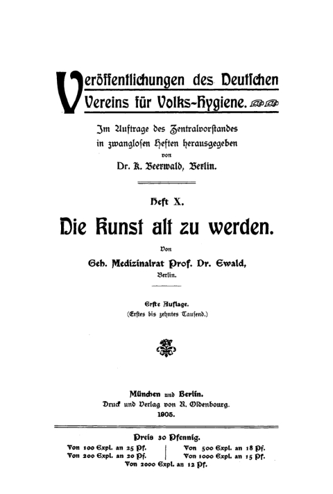 Cover image for book Die Kunst alt zu werden