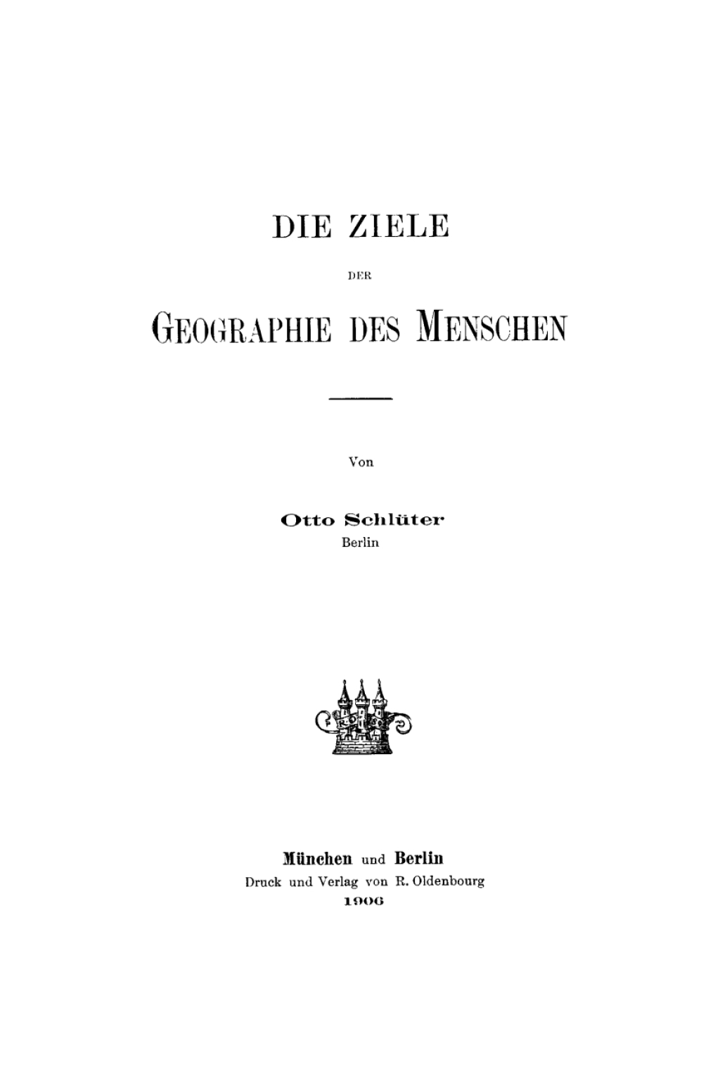 Page Fidelity Die Ziele der Geographie des Menschen; $148.73