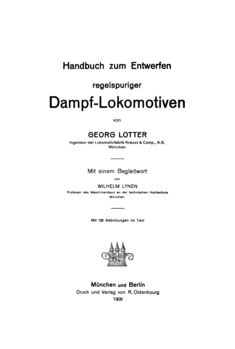 Cover image for book Handbuch zum Entwerfen regelspuriger Dampf-Lokomotiven