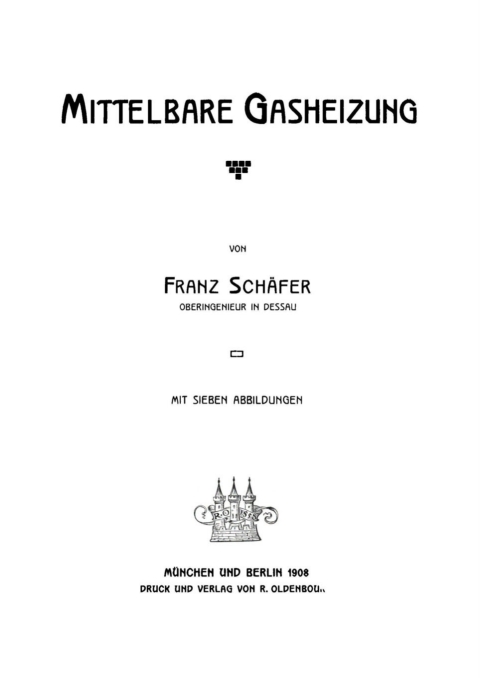 Cover image for book Mittelbare Gasheizung