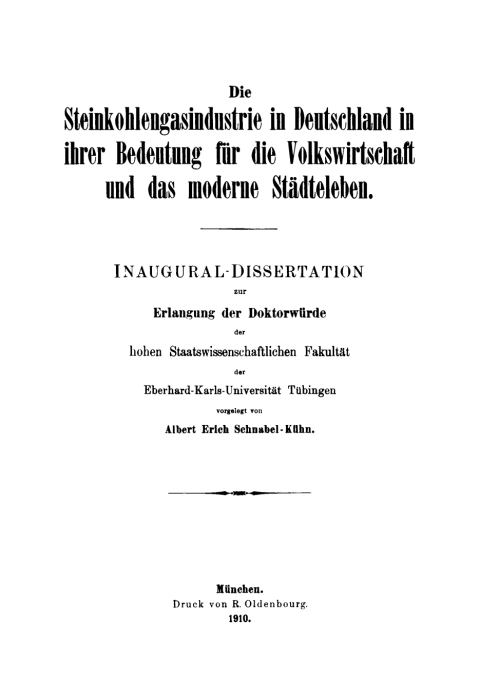 Cover image for book Die Steinkohlengasindustrie in Deutschland in ihrer Bedeutung für die Volkswirtschaft und das moderne Städteleben