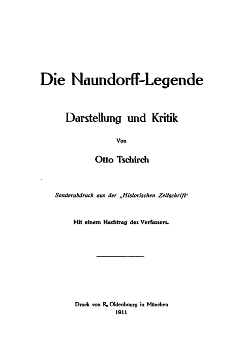 Cover image for book Die Naundorff-Legende