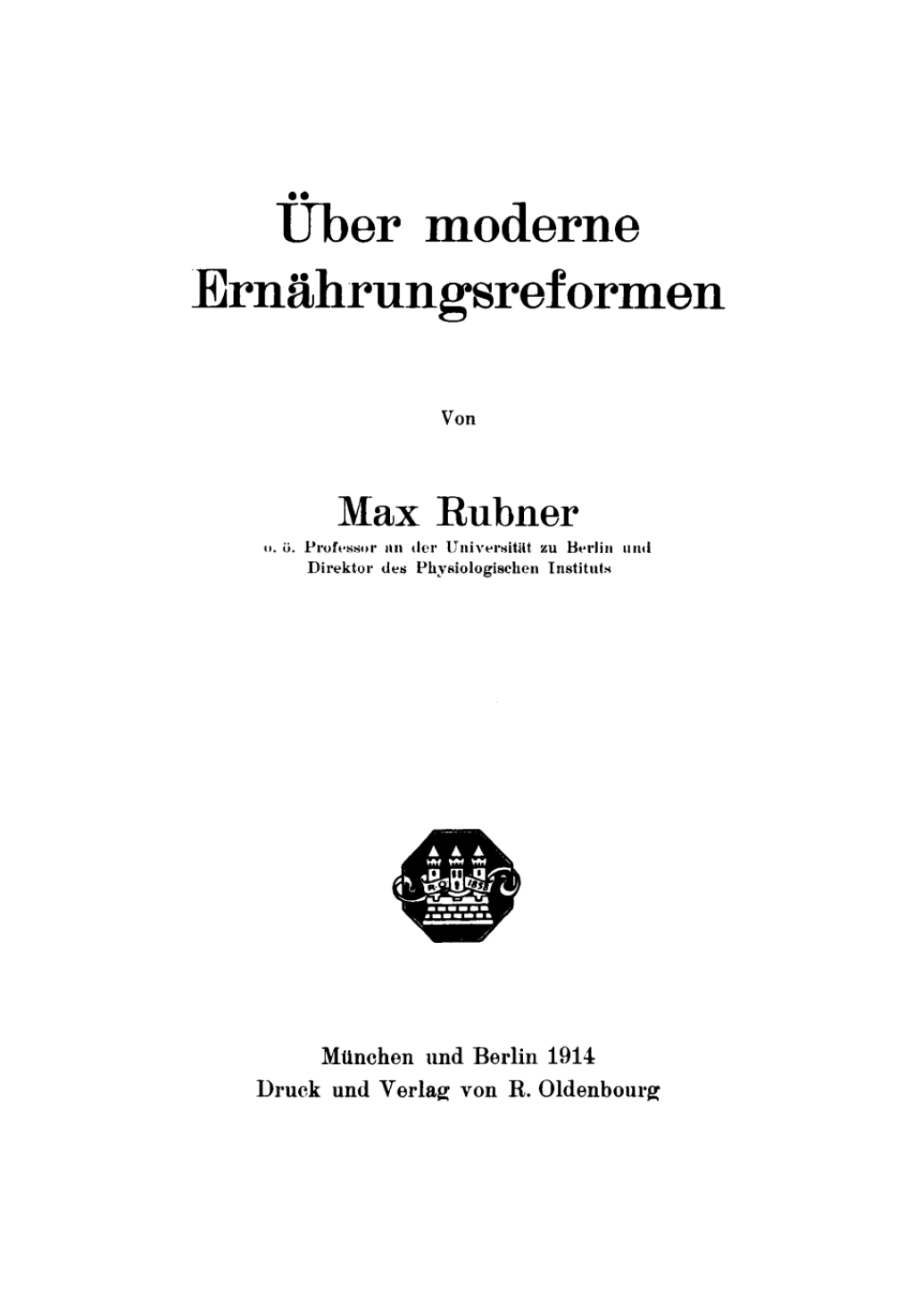 Page Fidelity Über moderne Ernährungsreformen; $148.73