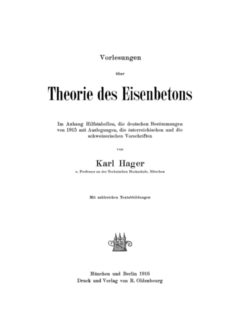 Cover image for book Vorlesungen über Theorie des Eisenbetons