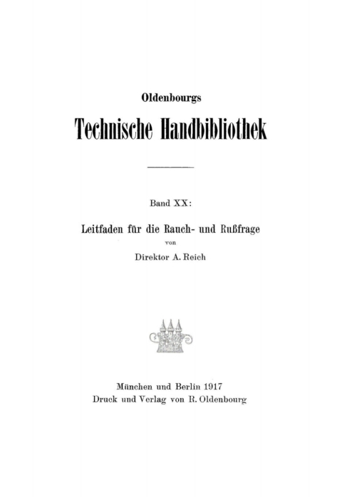 Cover image for book Leitfaden für die Rauch- und Russfrage