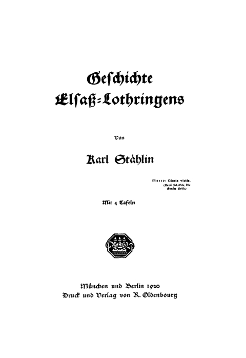 Cover image for book Geschichte Elsaß-Lothringens