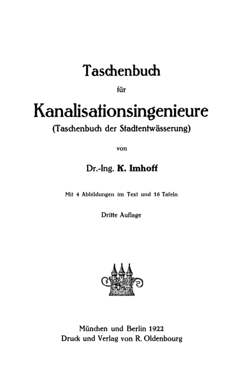 Cover image for book Taschenbuch für Kanalisationsingenieure