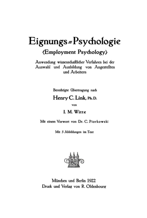 Cover image for book Eignungs-Psychologie (Employment Psychology)