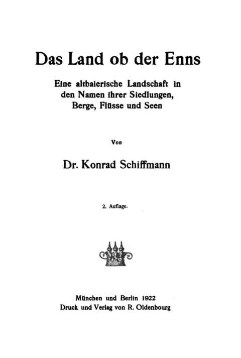 Cover image for book Das Land ob der Enns
