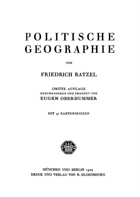 Cover image for book Politische Geographie