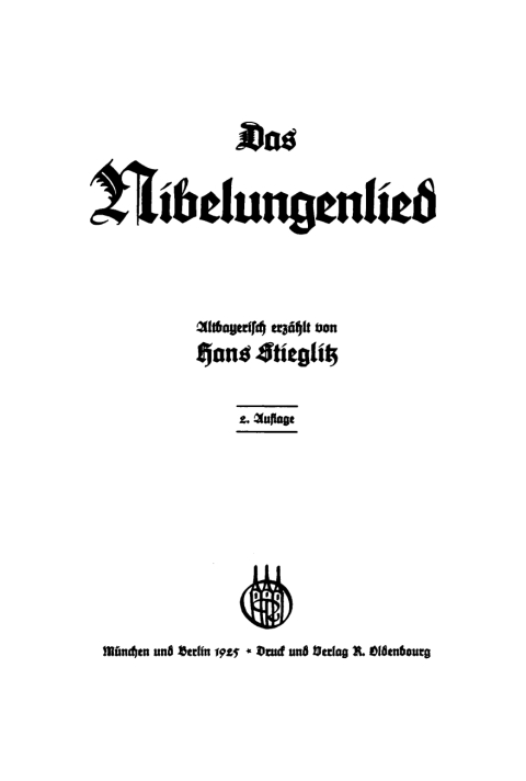 Cover image for book Das Nibelungenlied