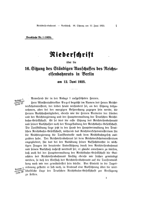 Cover image for book Verhandlungen des Reichseisenbahnrats. Heft 13/1925