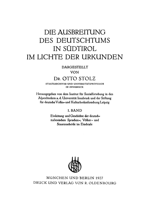 Cover image for book Einleitung und Geschichte der deutsch-italienischen Sprachen-, Völker- und Staatentscheide im Etschtale