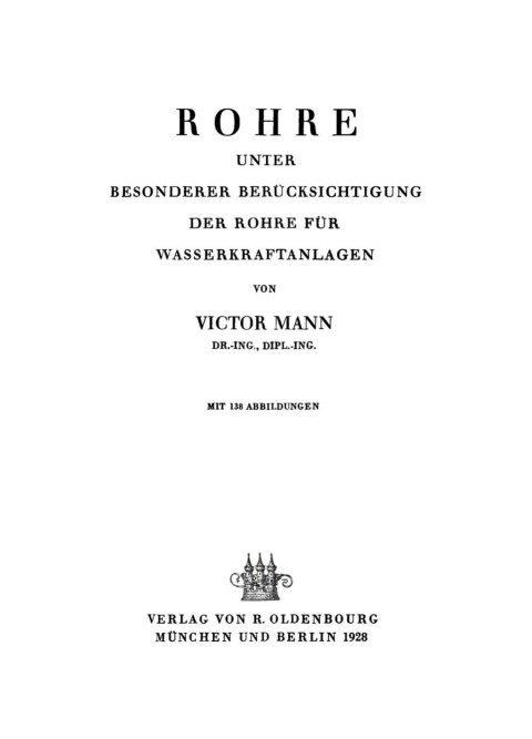 Cover image for book Rohre
