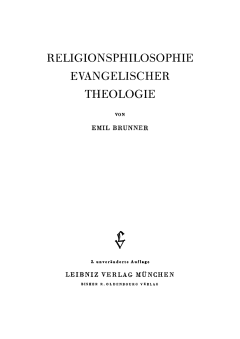 Cover image for book Religionsphilosophie evangelischer Theologie