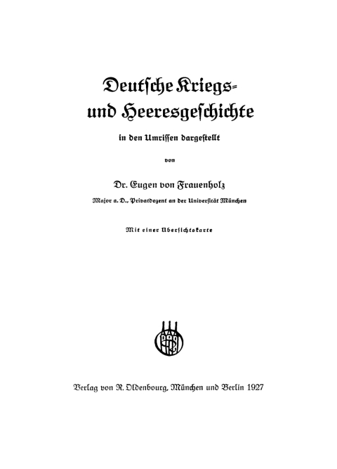 Cover image for book Deutsche Kriegs- und Heeresgeschichte