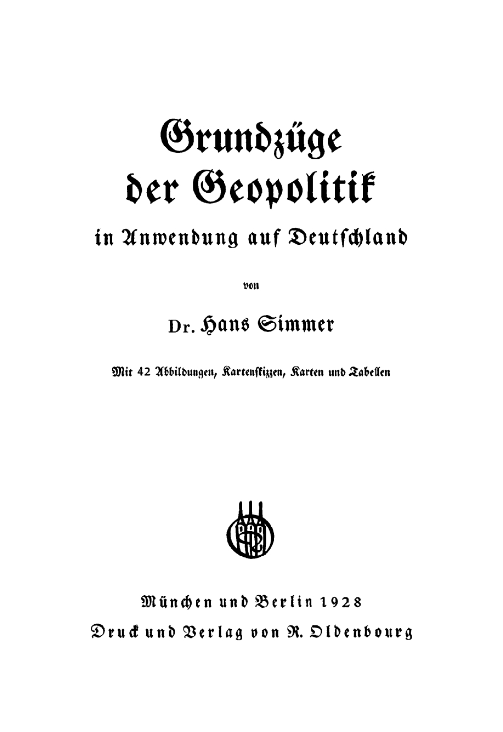 Page Fidelity Grundzüge der Geopolitik in Anwendung auf Deutschland; $151.84
