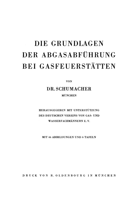 Cover image for book Die Grundlagen der Abgasführung bei Gasfeuerstätten