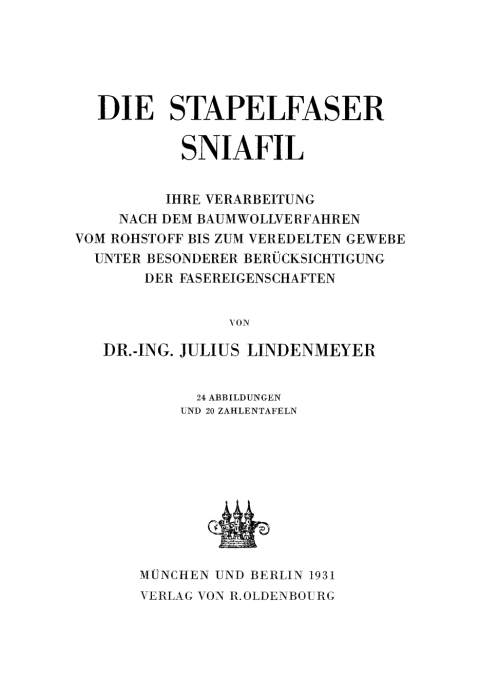 Cover image for book Die Stapelfaser Sniafil