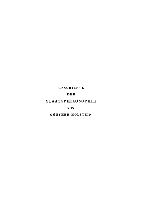 Cover image for book Geschichte der Staatsphilosophie