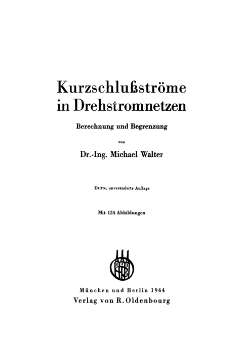 Cover image for book Kurzschlußströme in Drehstromnetzen