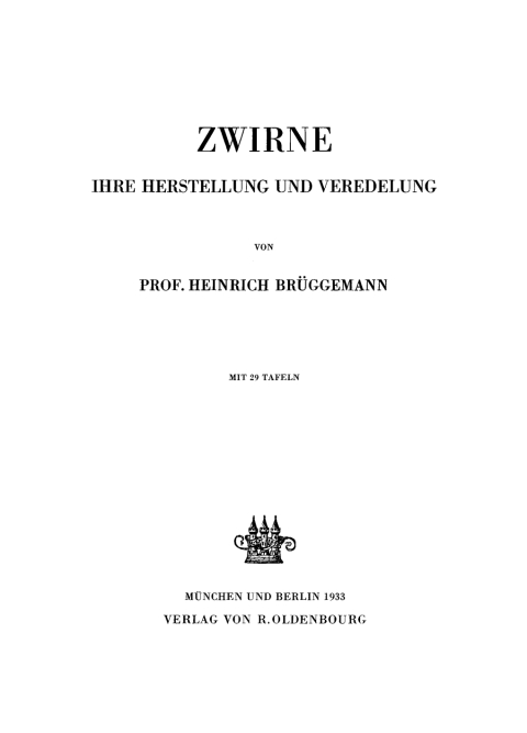 Cover image for book Zwirne