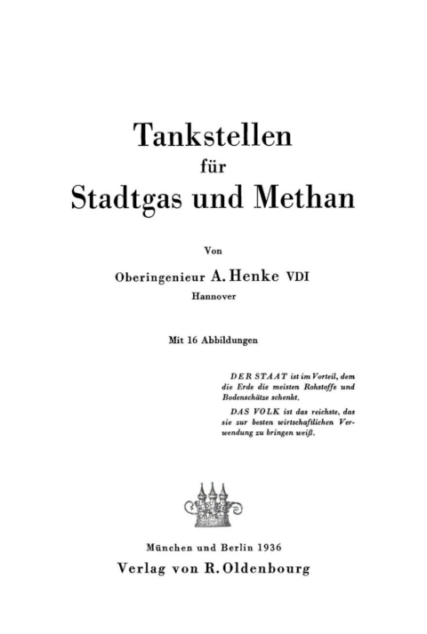 Cover image for book Tankstellen für Stadtgas und Methan