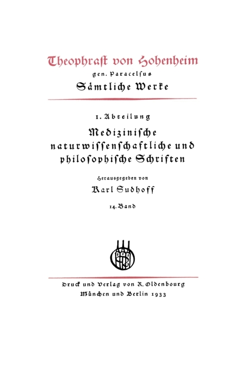 Cover image for book Das Volumen primum der Philosophia magna. Spuria: Unechte, von Johannes Huser groeßtenteils für echt gehaltene Schriften unter Hohenheims Namen