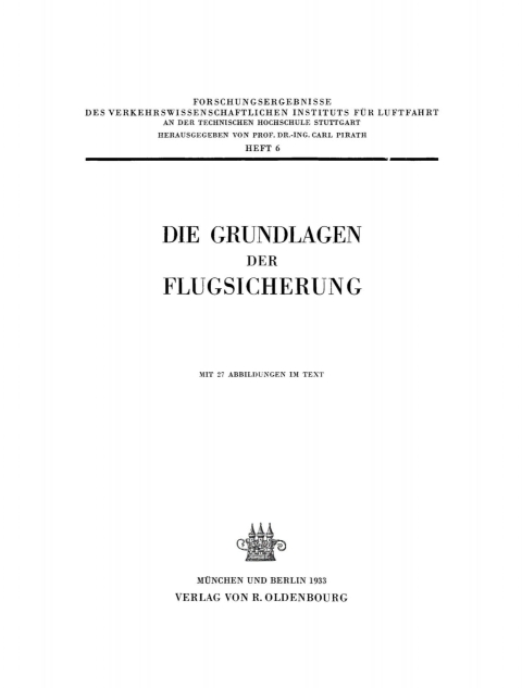 Cover image for book Die Grundlagen der Flugsicherung