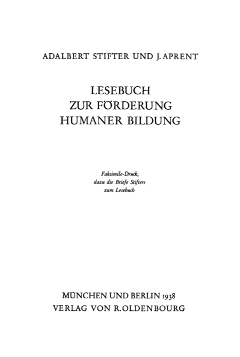 Cover image for book Lesebuch zur Förderung Humaner Bildung