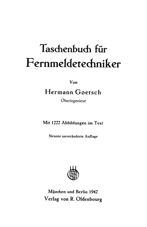 Cover image for book Taschenbuch für Fernmeldetechniker