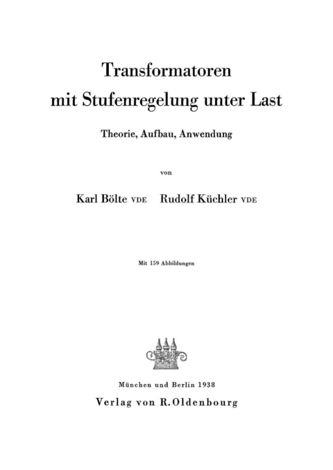 Cover image for book Transformatoren mit Stufenregelung unter Last