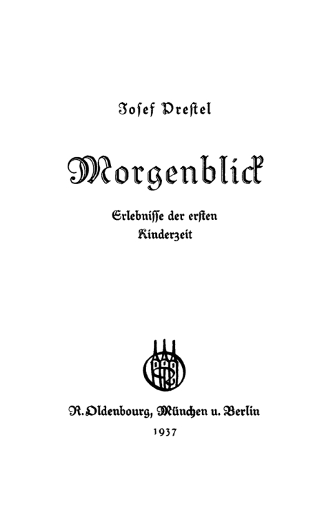 Cover image for book Morgenblick